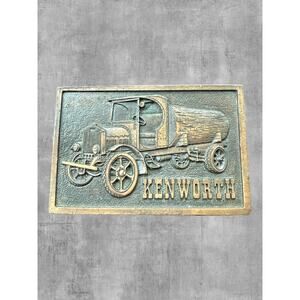 Vintage Kenworth "Great Moments in Trucking" 50th Anniversary Belt Buckle 1970s